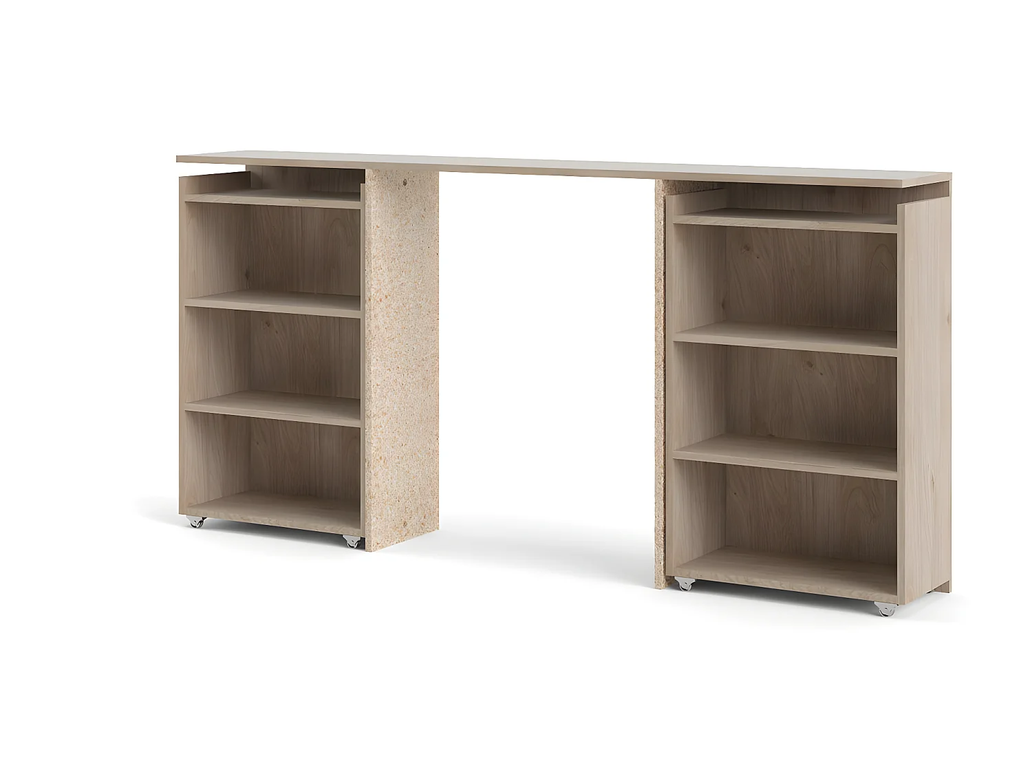 Nada Hoofdbord 160 cm 4 planken Hickory decor.