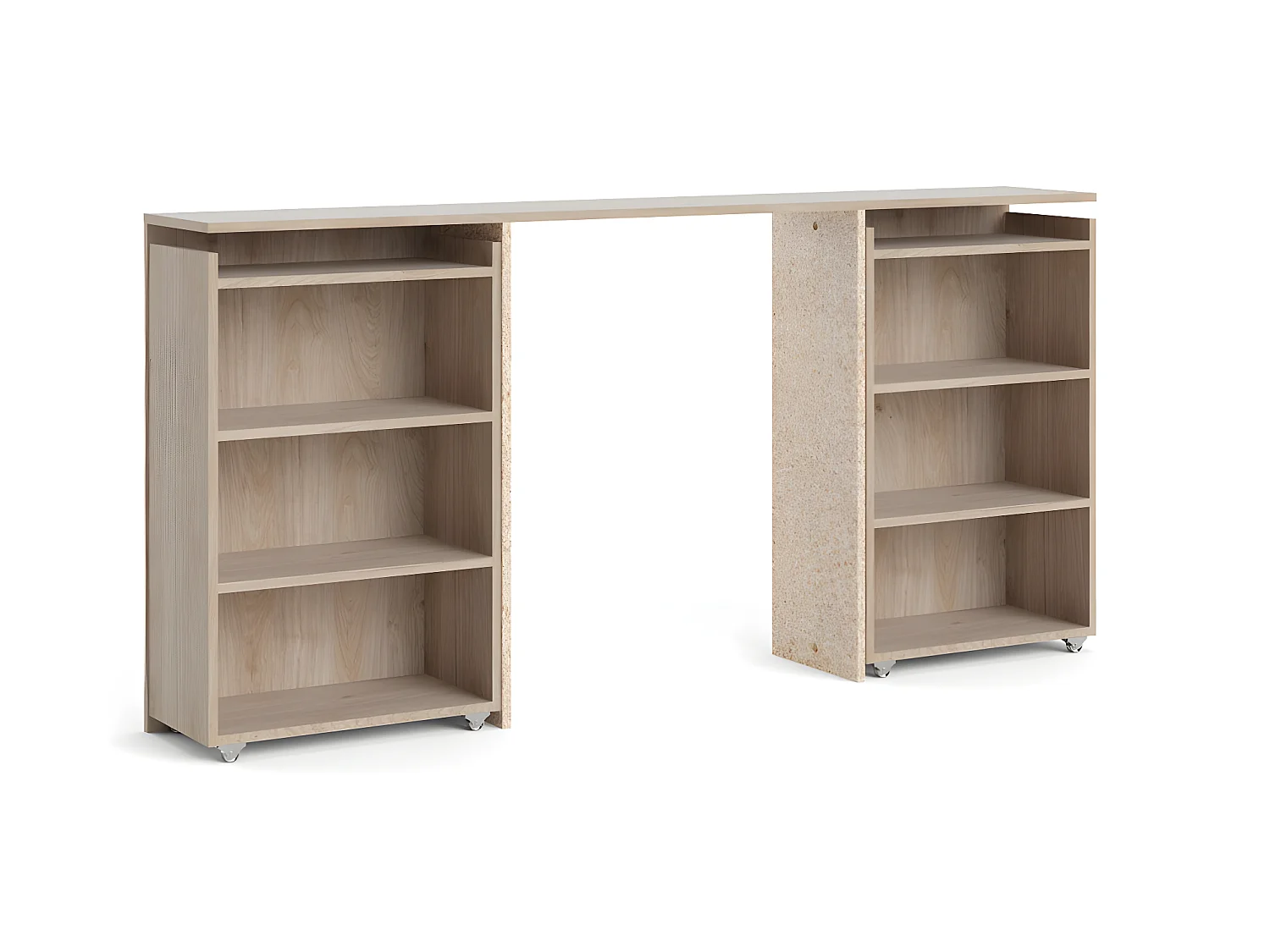 Nada Hoofdbord 160 cm 4 planken Hickory decor.