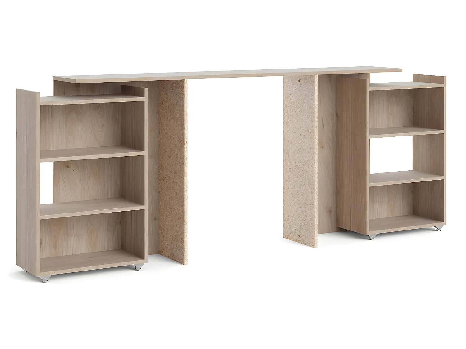 Nada Hoofdbord 160 cm 4 planken Hickory decor.