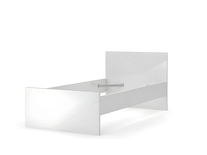 Nada Lit 90 * 190 cm, blanc brillant.