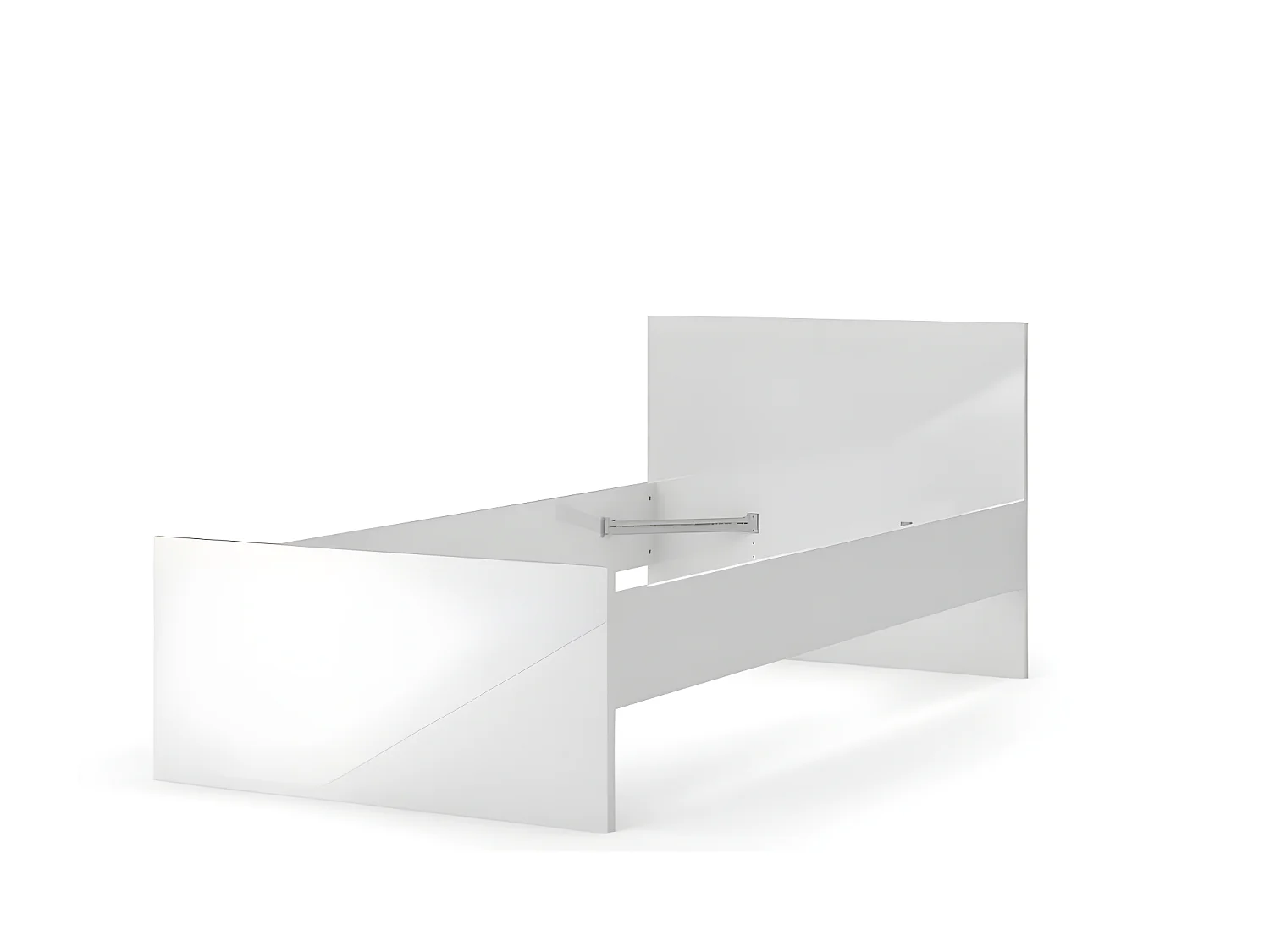 Nada Lit 90 * 190 cm, blanc brillant.