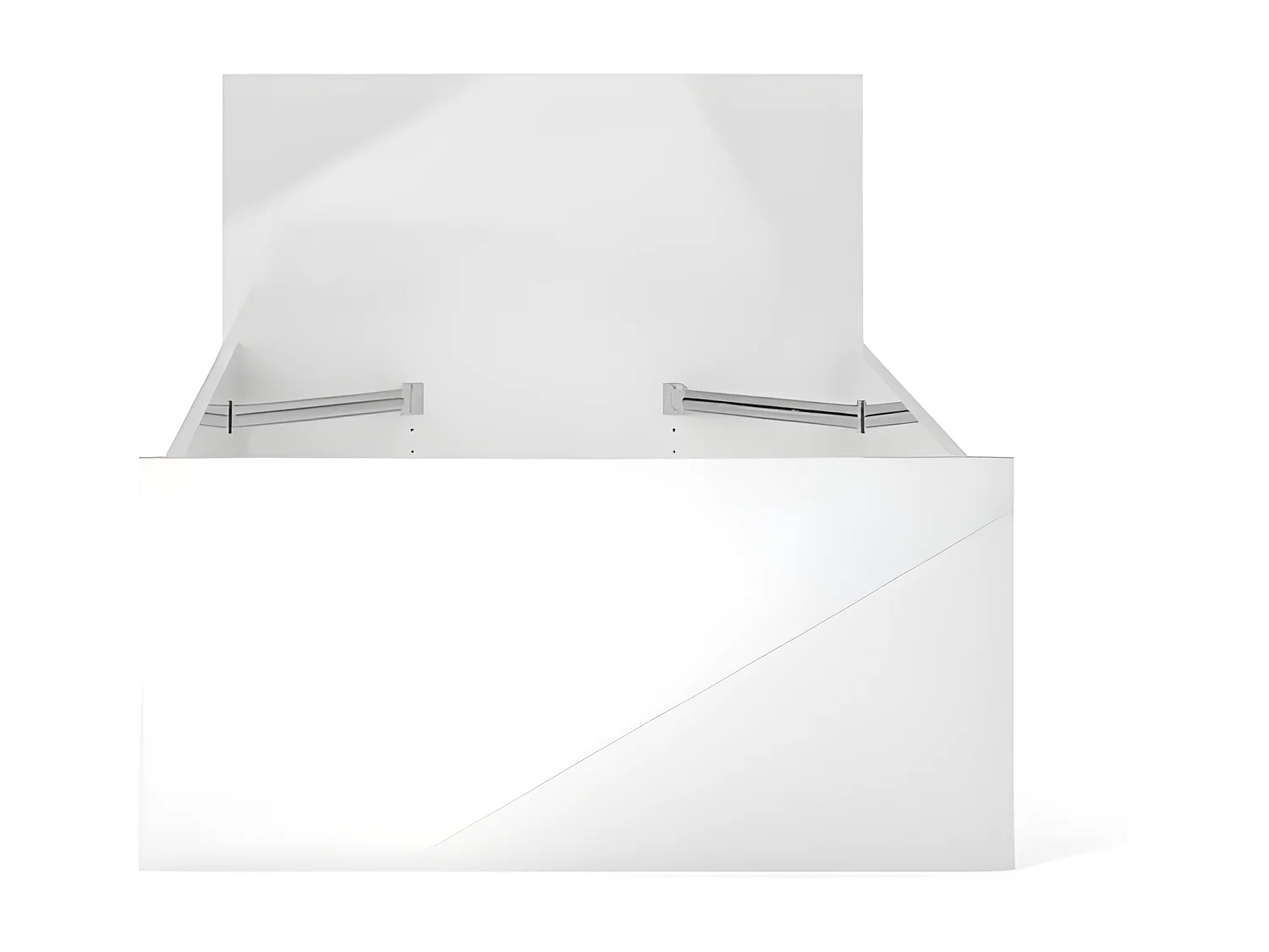 Nada Bett 90 * 190 cm weiss hochglanz.