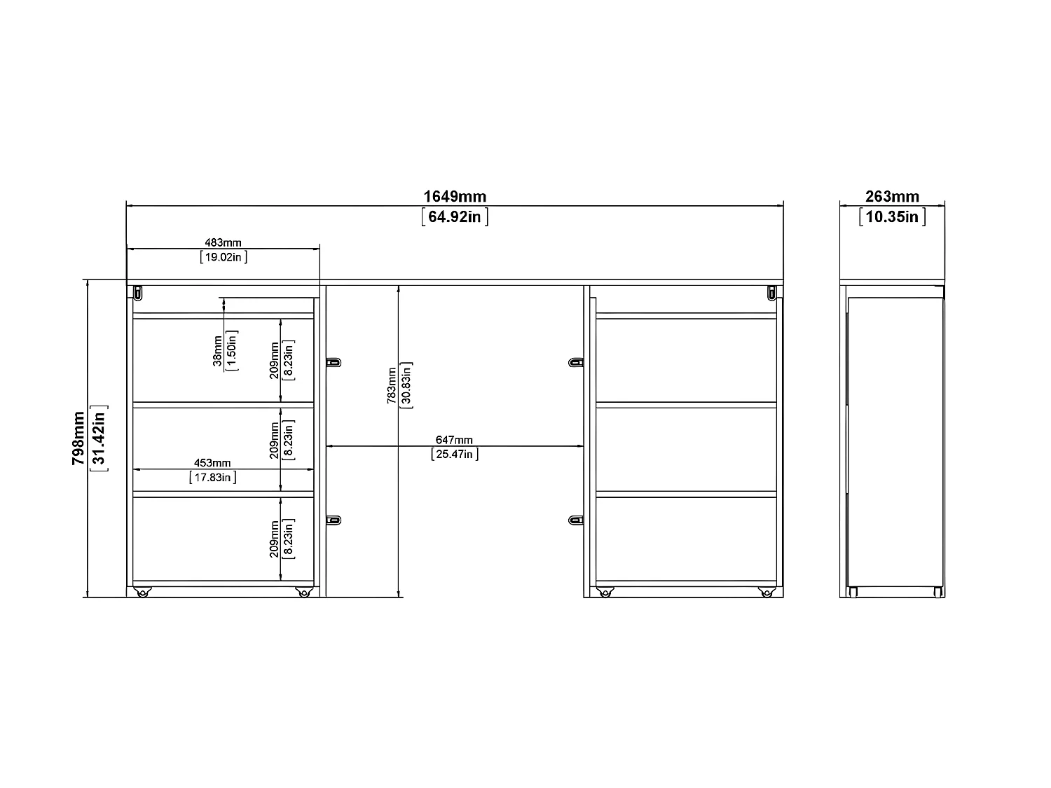 Nada Kopfteil mit Aufbewahrung 160 cm, beton dekor,weiss hochglanz.