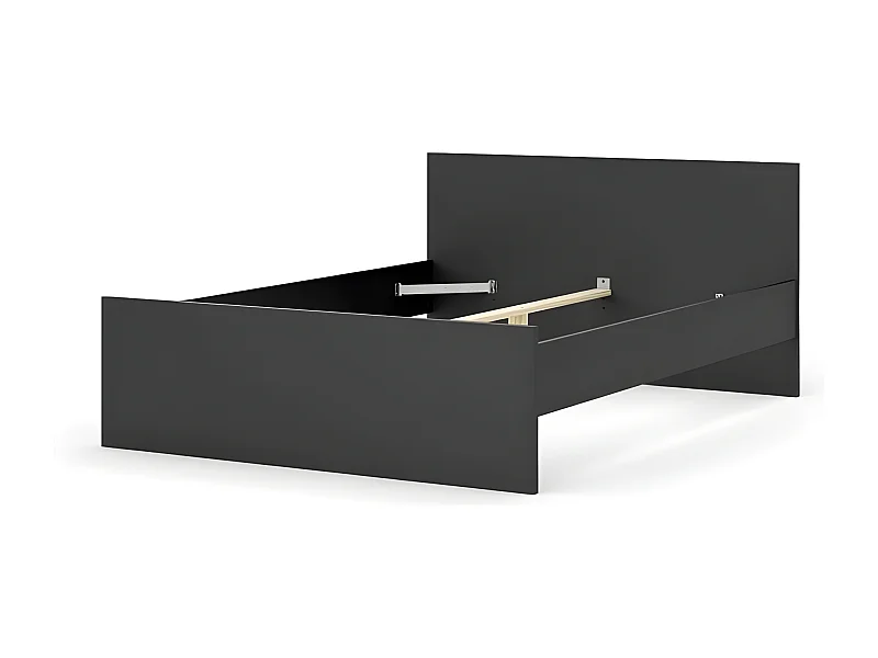 Nada bed 140*190 cm mat zwart.