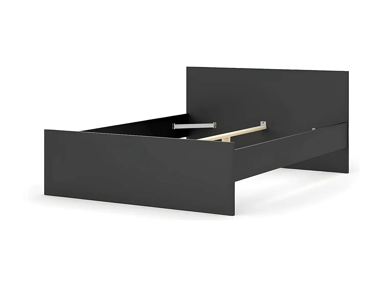 Nada bed 140*190 cm mat zwart.