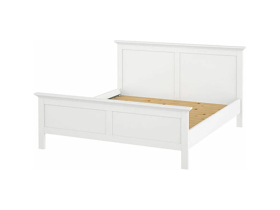 Venedig Lit lit double 160x200 cm, blanc.