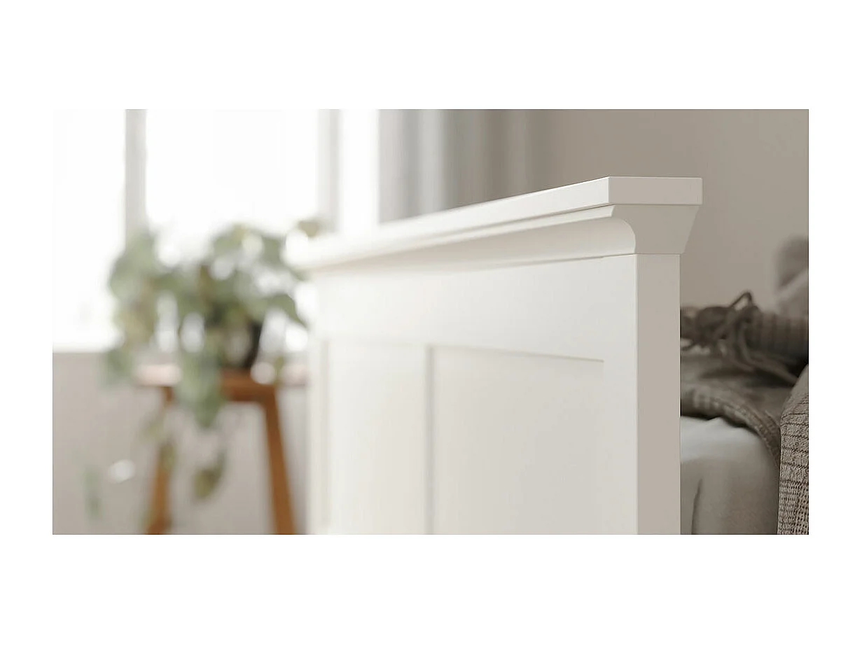 Venedig bed Tweepersoonsbed 160x200 cm, wit.