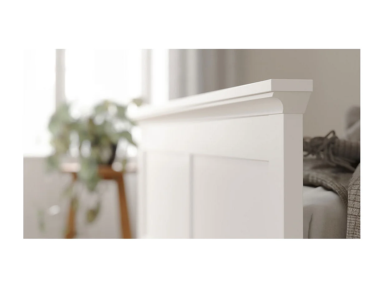 Venedig bed Tweepersoonsbed 160x200 cm, wit.