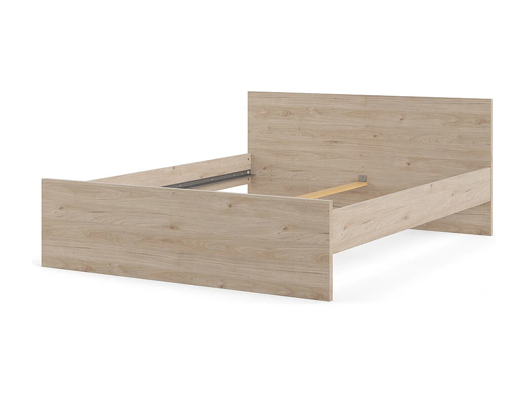 Nada Lit 160 x 200 cm, teinte Hickory.