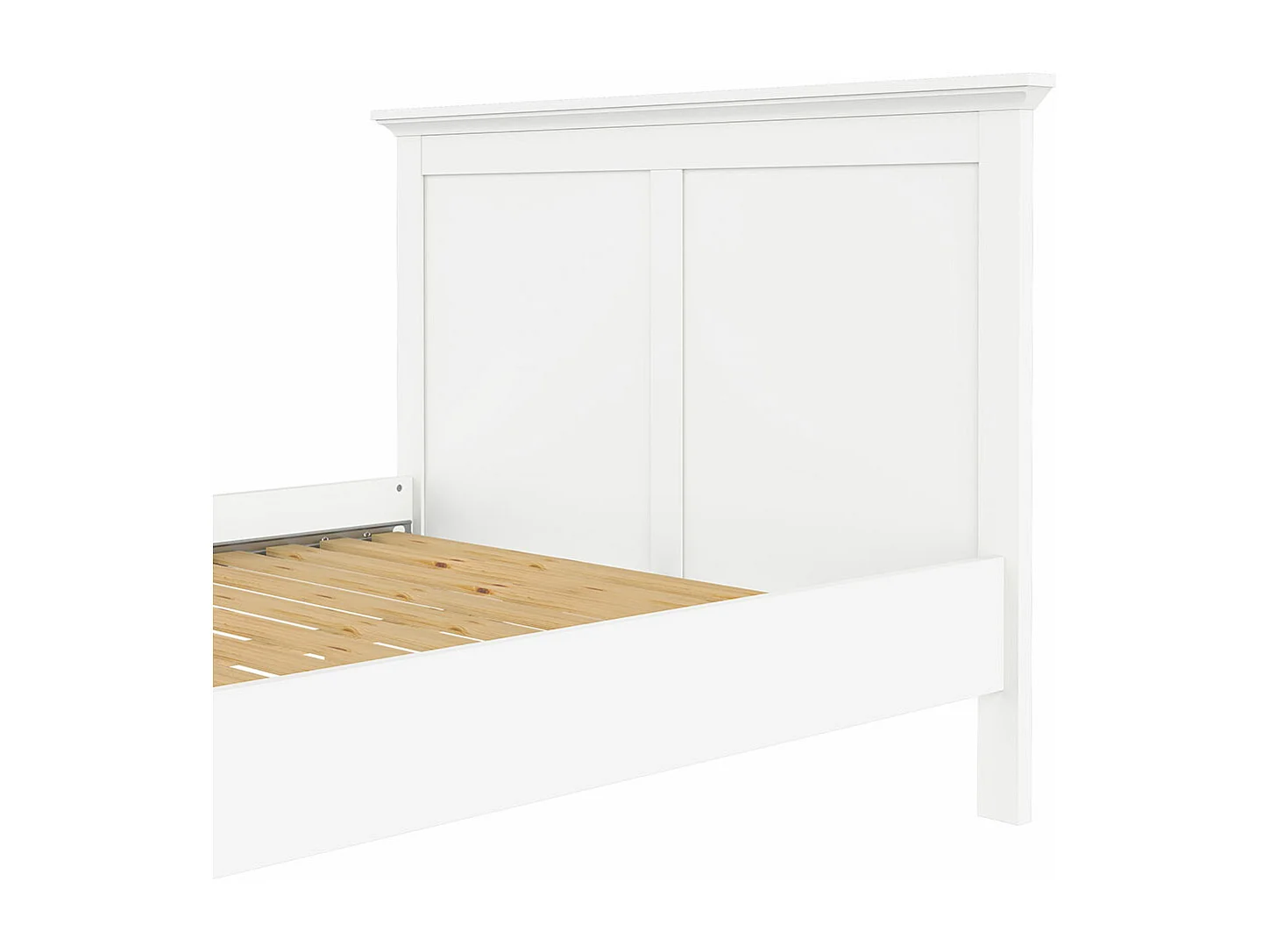 Venedig Lit lit double 140x200 cm, blanc.