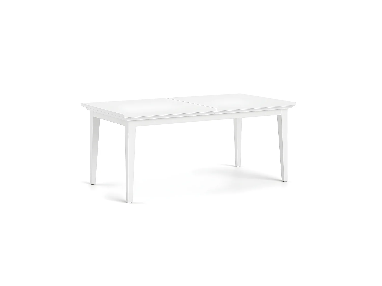 Venedig Table de salle à manger 95x180/276 2 x extensions inclues, finition blanche.
