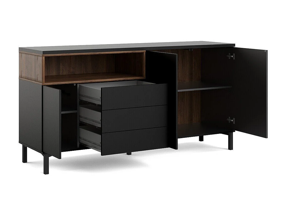 Buffet 3 portes, 3 tiroirs et 1 niche L175,7 cm - APRIL