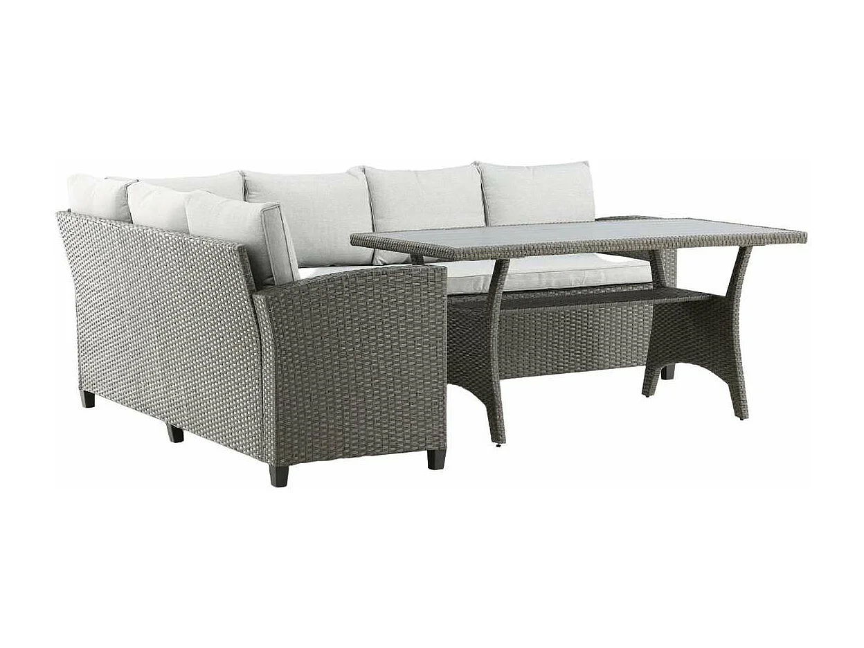 Brentwood loungeset 2 delen grijs,grijs.