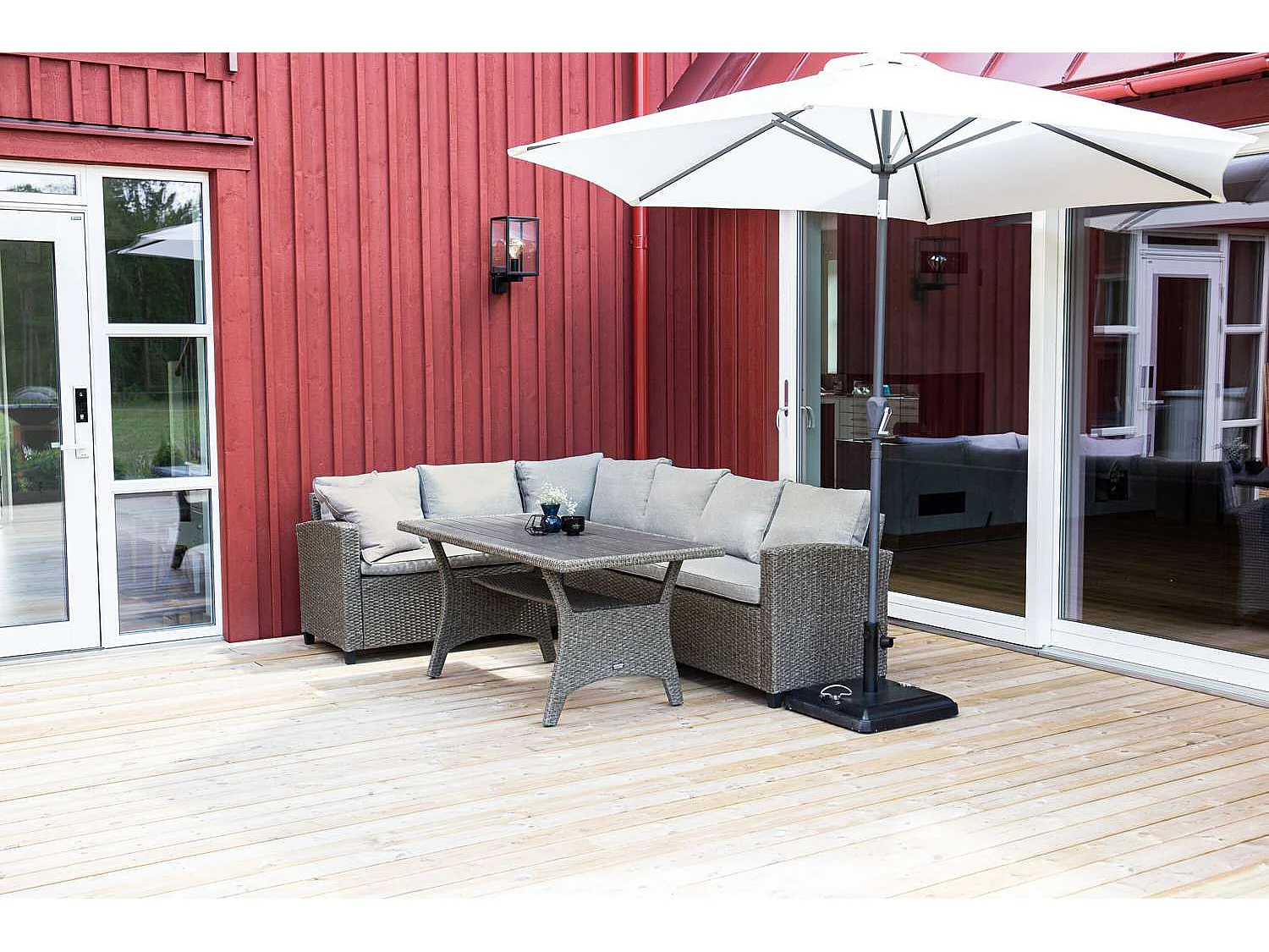 Brentwood loungeset 2 delen grijs,grijs.