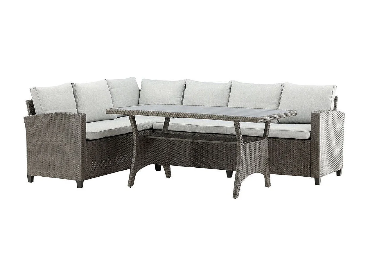 Brentwood loungeset 2 delen grijs,grijs.