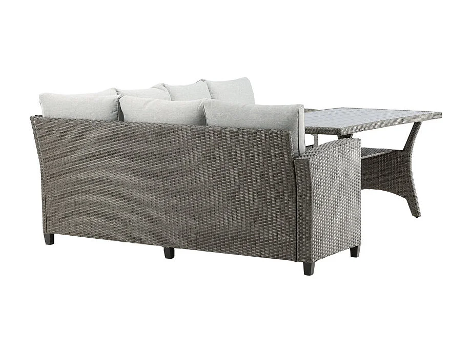 Brentwood loungeset 2 delen grijs,grijs.