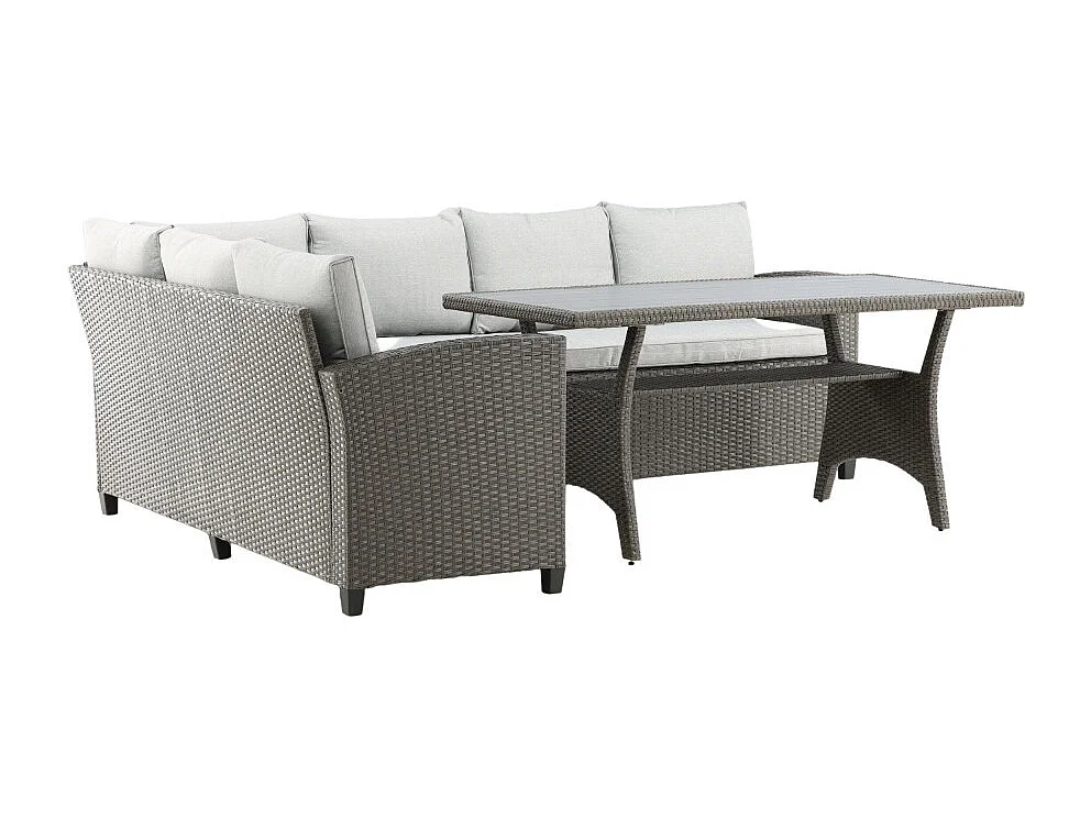 Brentwood loungeset 2 delen grijs,grijs.
