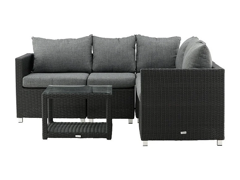 Salon de Jardin "Vamo" 200cm Noir