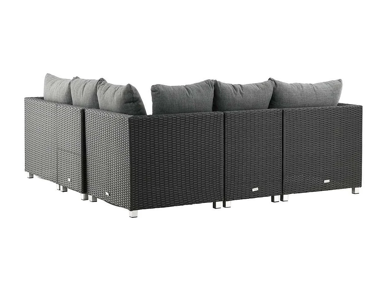 Salon de Jardin "Vamo" 200cm Noir