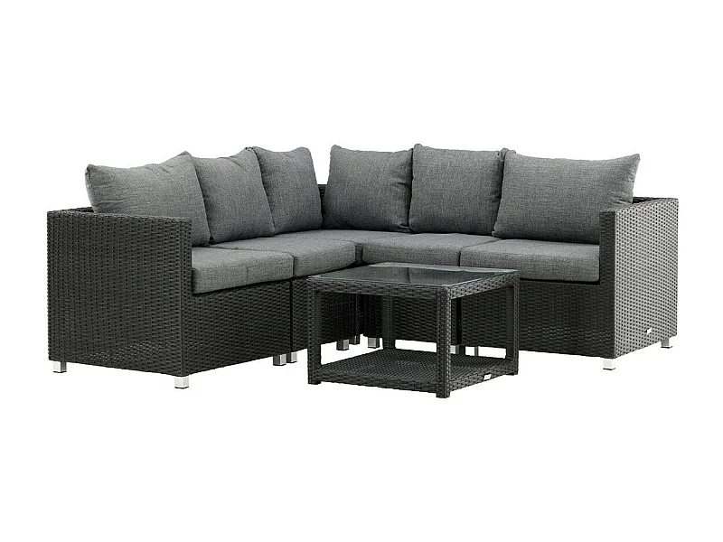 Salon de Jardin "Vamos" 200cm Noir