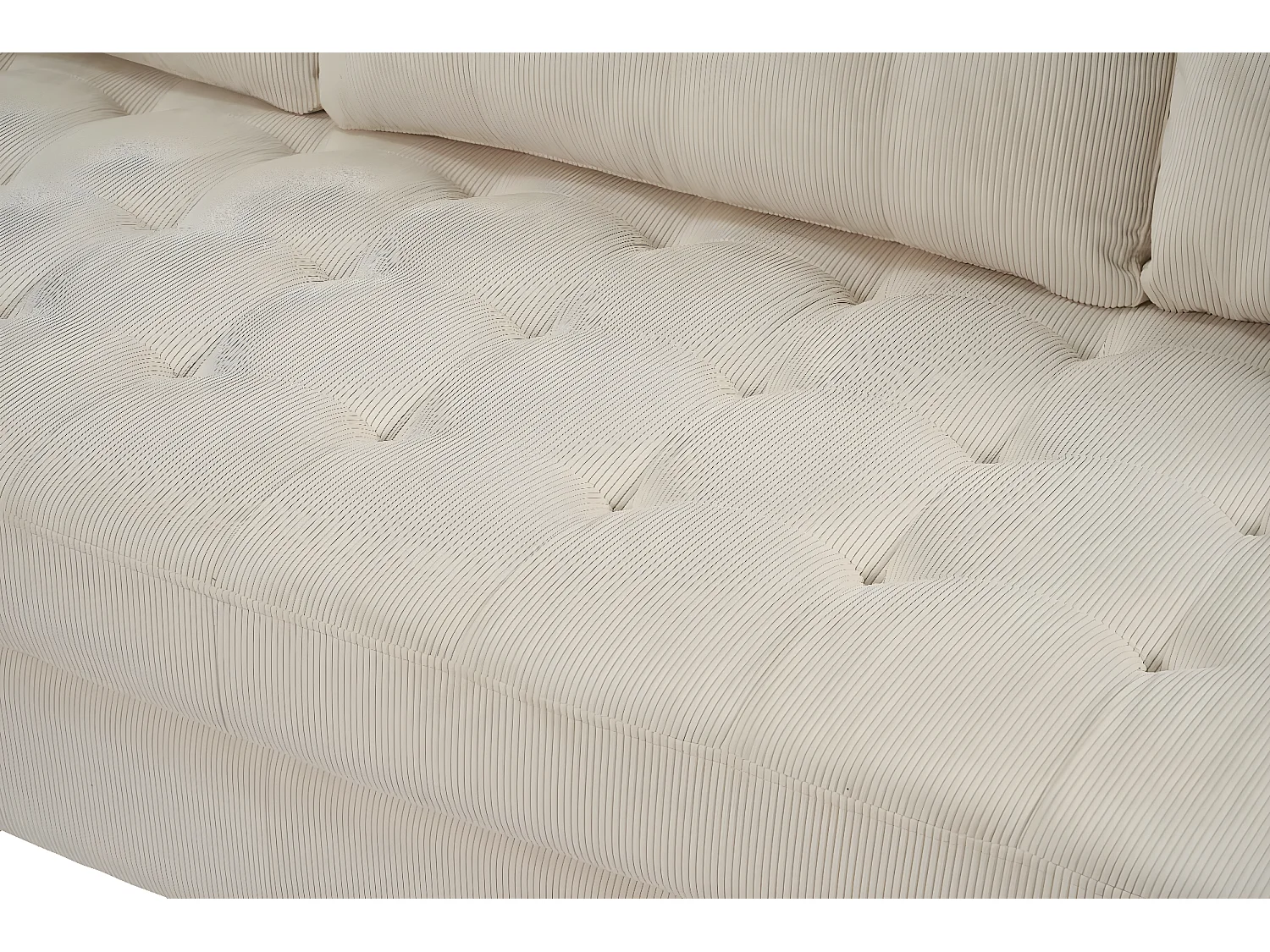 Marino Sofa 3 Personen Samt sandfarben.