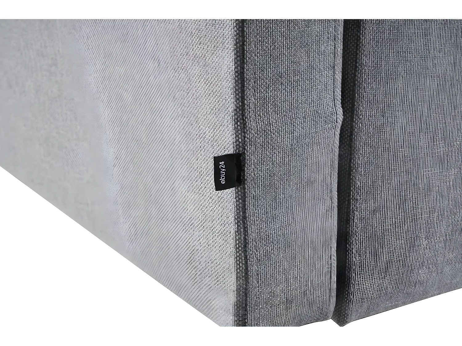 Marino Deluxe canapé chaise longue tourné vers la droite ou la gauche avec coussins tissu gris.