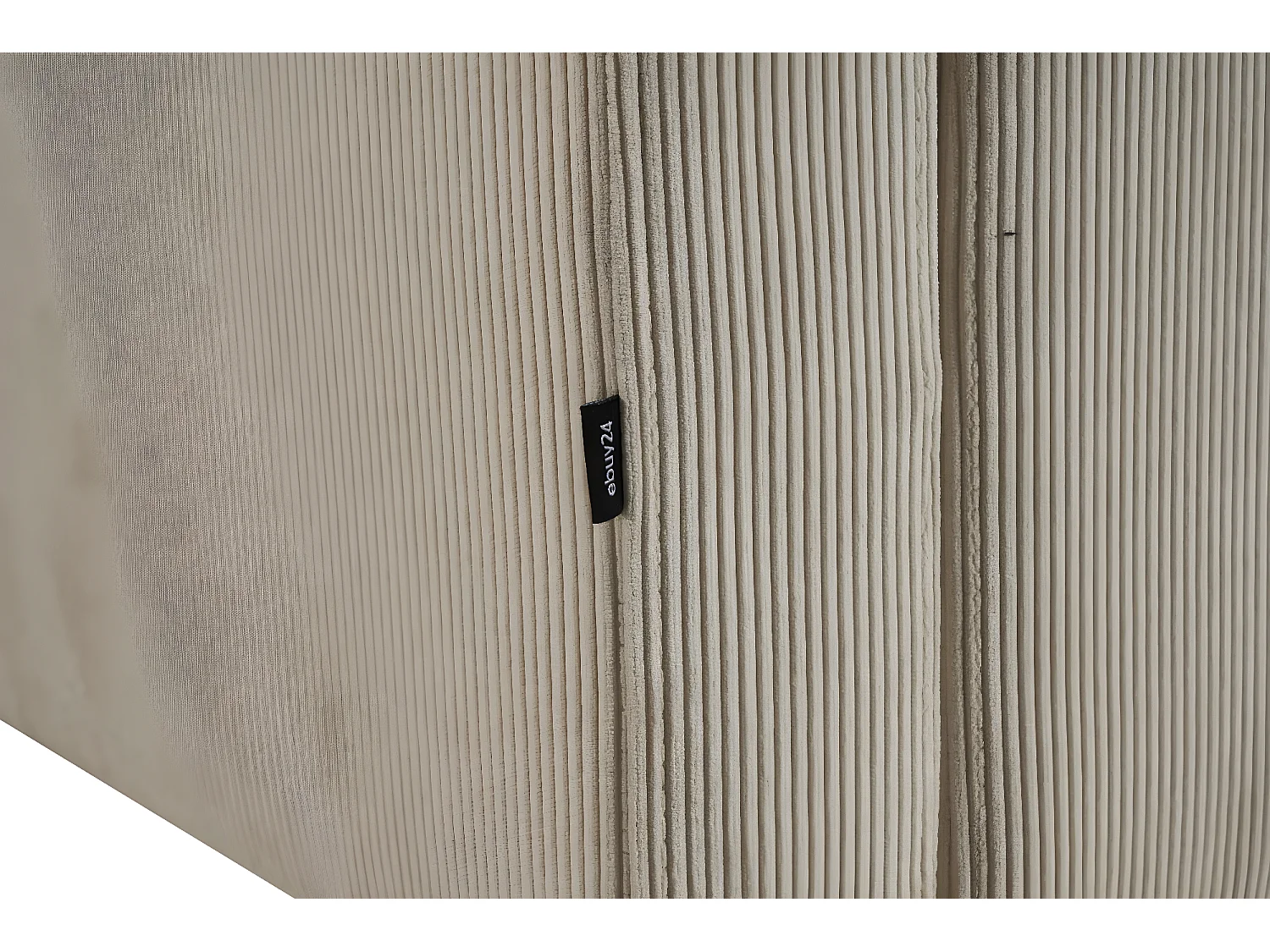 Marino Deluxe bank met chaise longue rechts of links gedraaid met kussens fluweel zandkleurig.