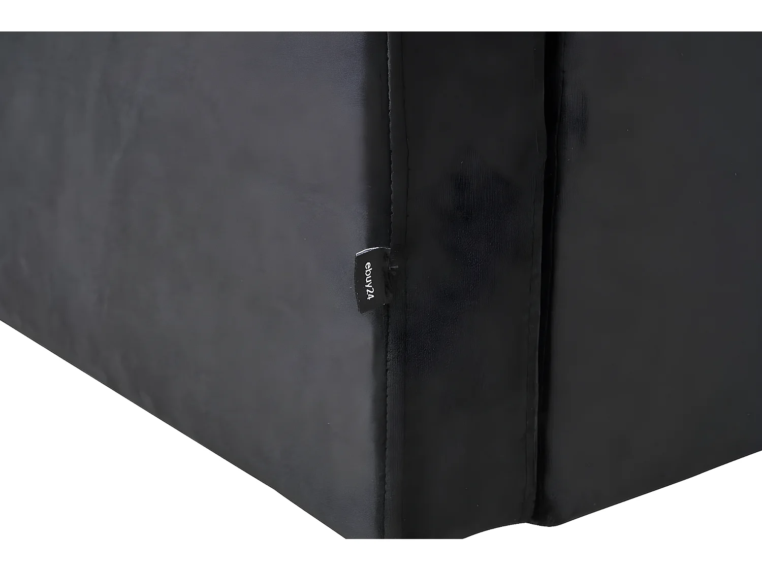 Marino Deluxe Chaiselongsofa rechts oder links gewendet mit Kissen Velour schwarz.