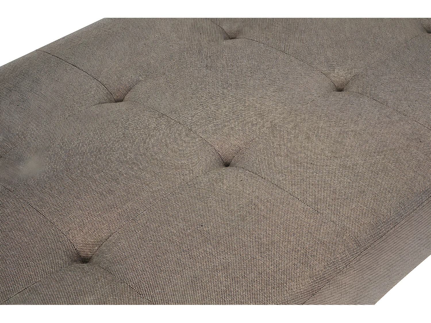 Marino lit de repos tissu marron.