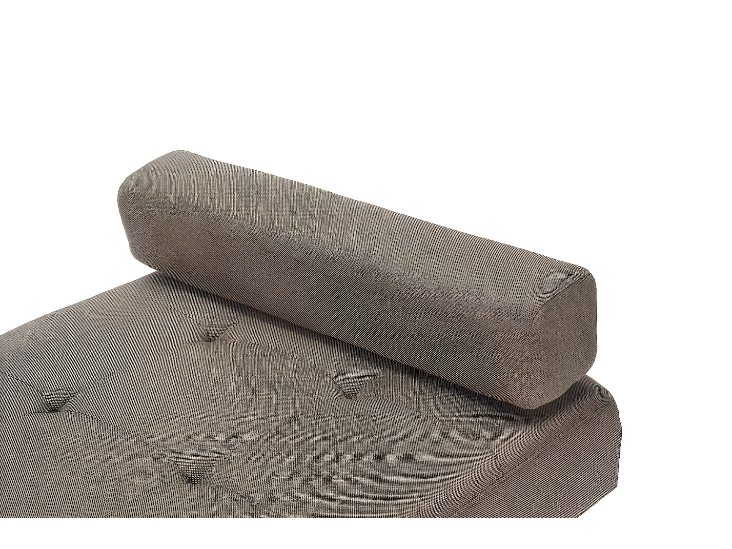 Marino lit de repos tissu marron.