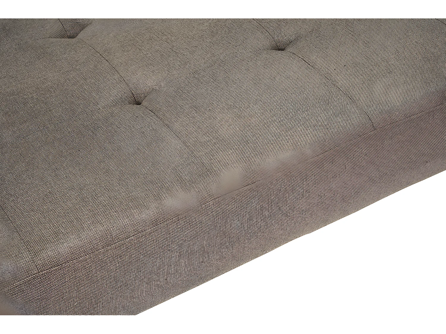 Marino lit de repos tissu marron.