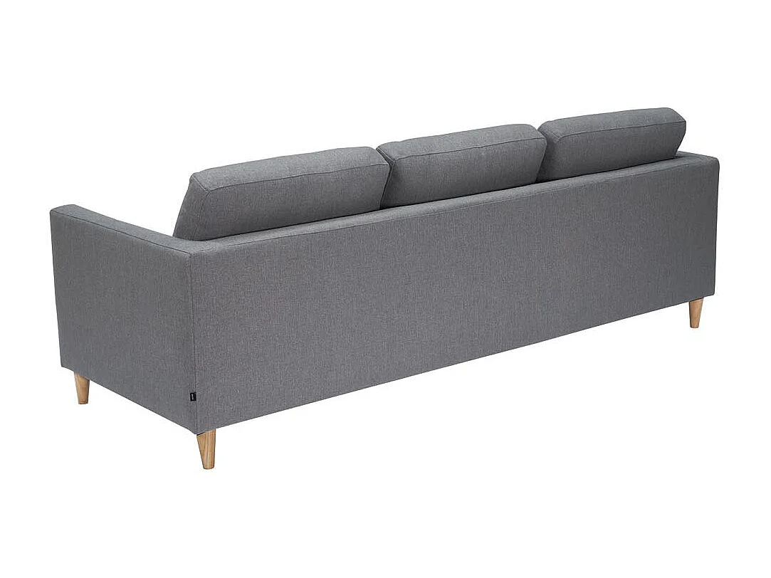 Marino canapé 3 personnes tissu gris.
