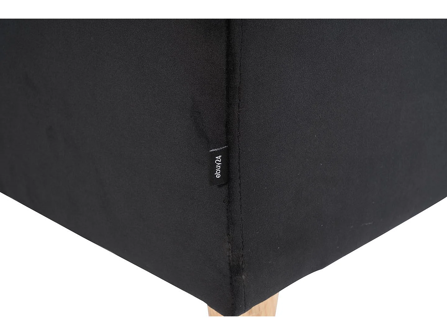 Marino canapé 3 personnes velours noir.