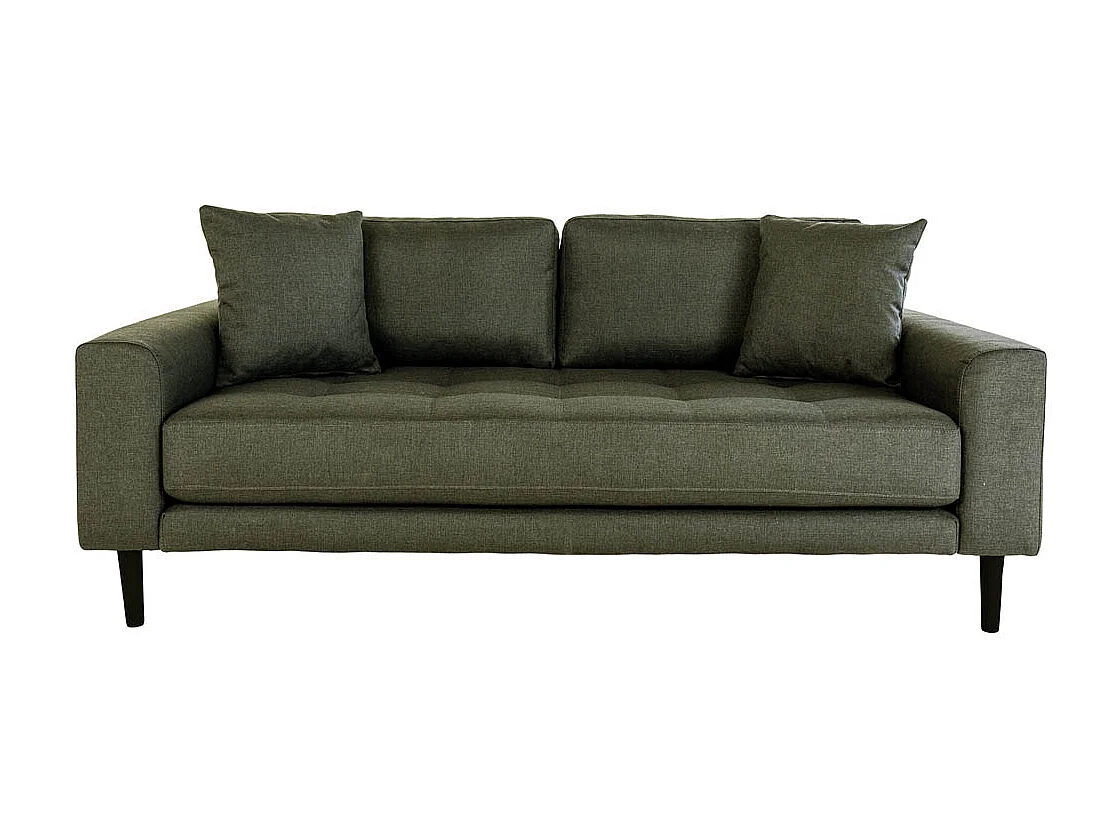 Lido canapé 2,5 personnes 2 coussins vert.