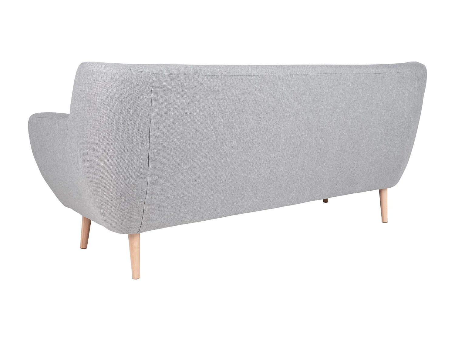 Monte bank 3-zits lichtgrijs.