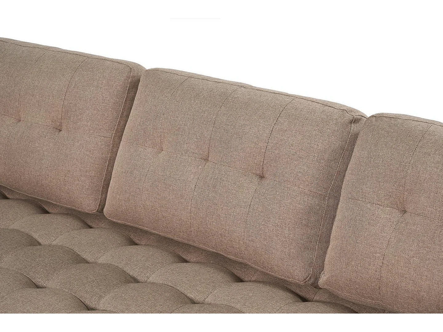 Marino canapé 3 personnes tissu marron.