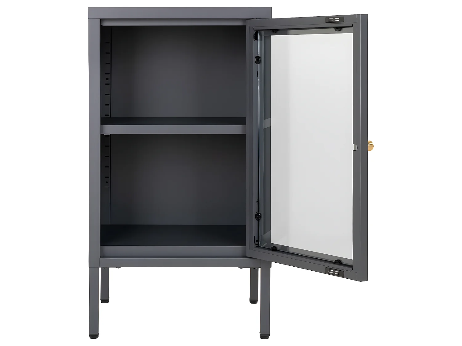 Dalby Vitrinenschrank 1 Glastür grau.