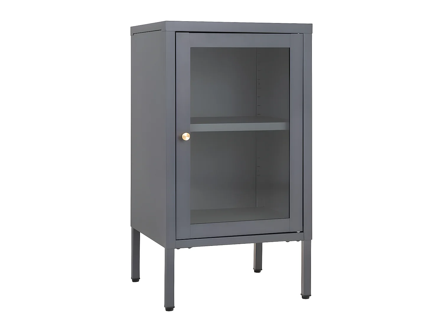 Dalby citrine 1 porte en verre gris.