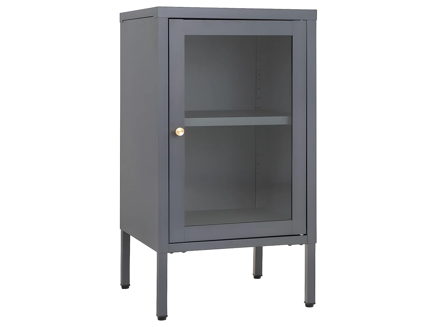 Dalby Vitrinenschrank 1 Glastür grau.