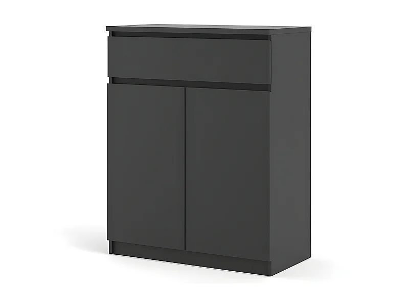 Nada Sideboard 2 Türen og 1 Schublade mattschwarz.