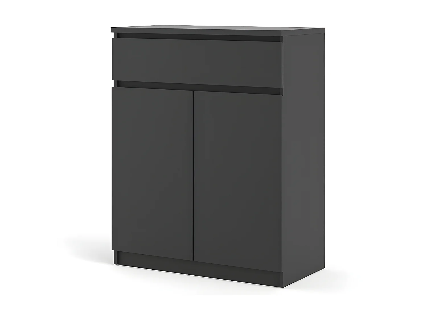 Nada Sideboard 2 Türen og 1 Schublade mattschwarz.