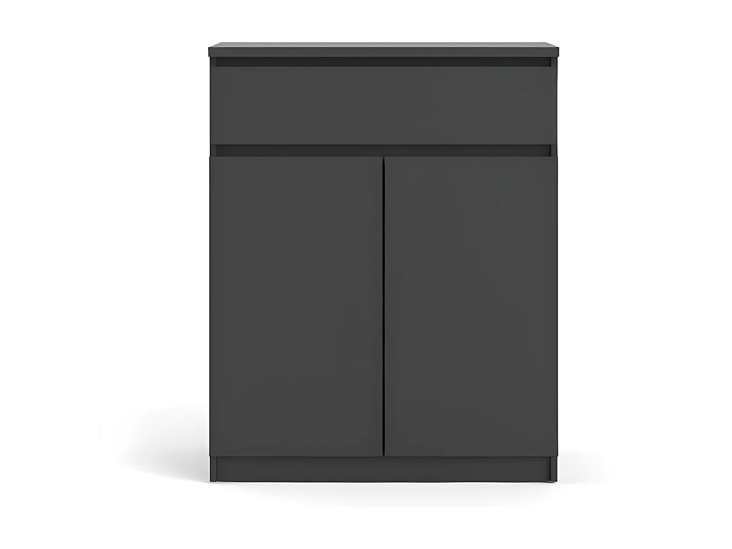 Nada Sideboard 2 Türen og 1 Schublade mattschwarz.