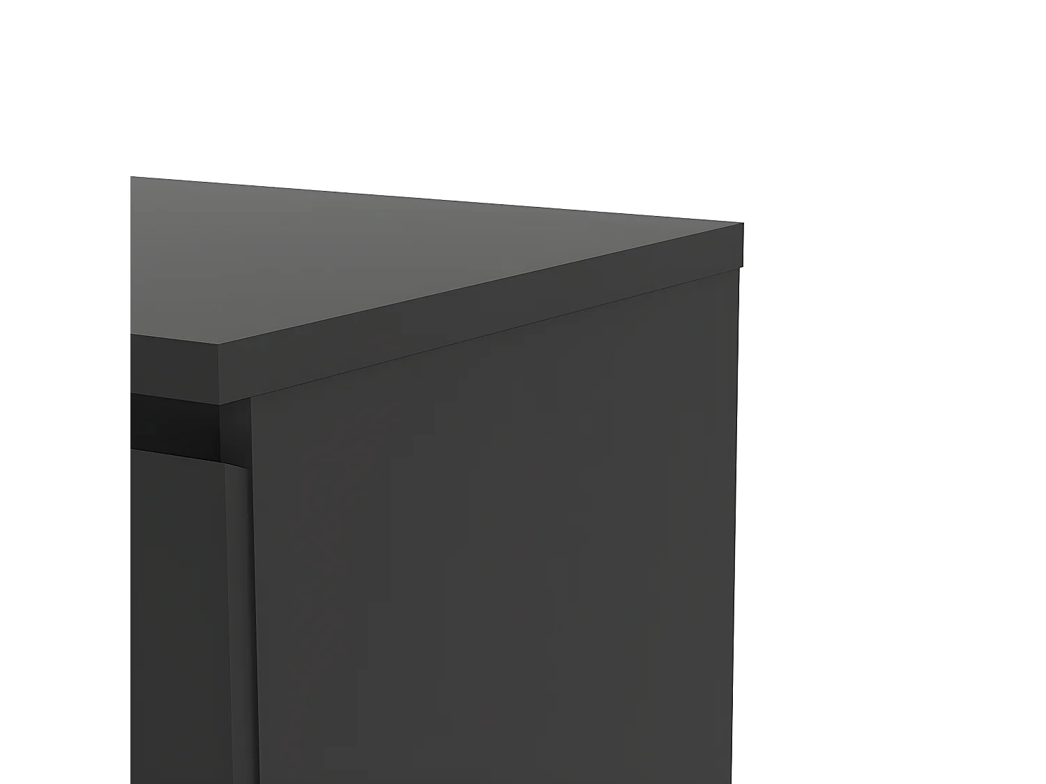 Nada Sideboard 2 Türen og 1 Schublade mattschwarz.