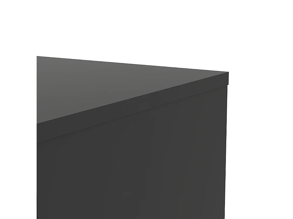 Nada Sideboard 2 Türen und 4 Schubladen, mattschwarz.