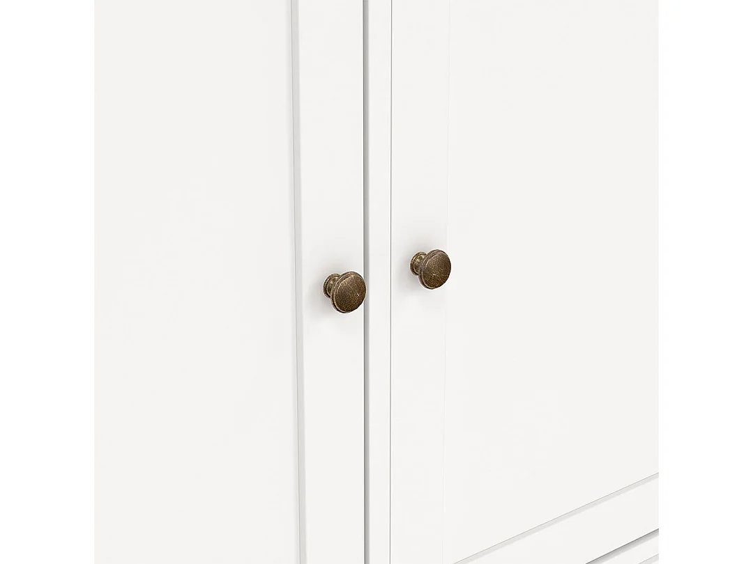 Venedig Buffet 3 portes et 3 tiroirs, largeur 143 cm, hauteur 91 cm, blanc.