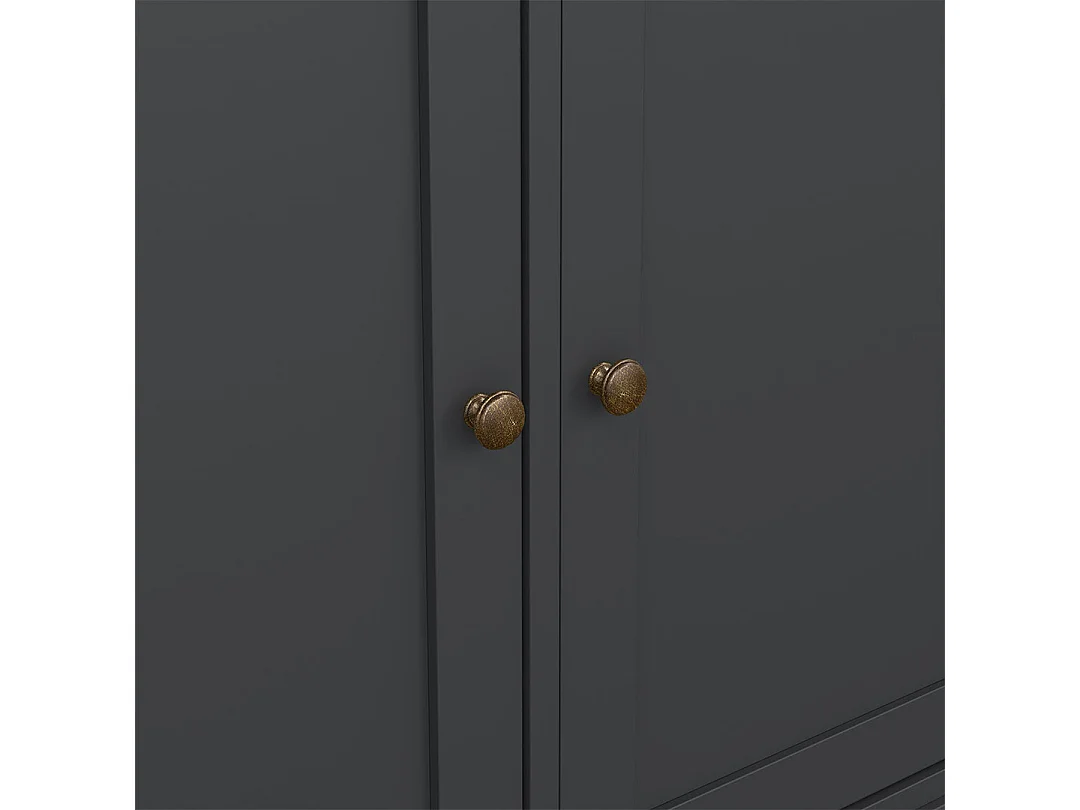 Venedig Buffet 3 portes et 3 tiroirs, gris mat.