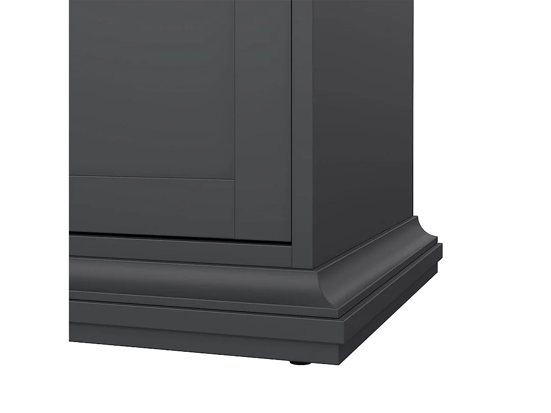Venedig Buffet 3 portes et 3 tiroirs, gris mat.