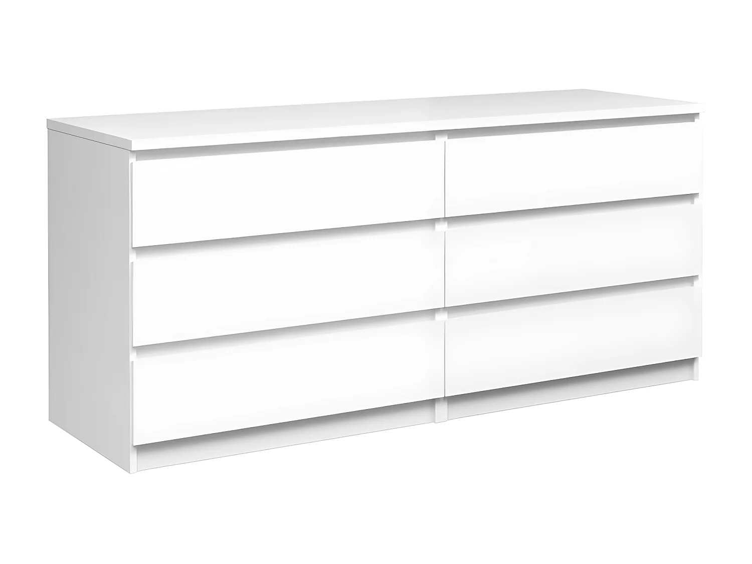 Nada ladekast 6 lades wit hoogglans.