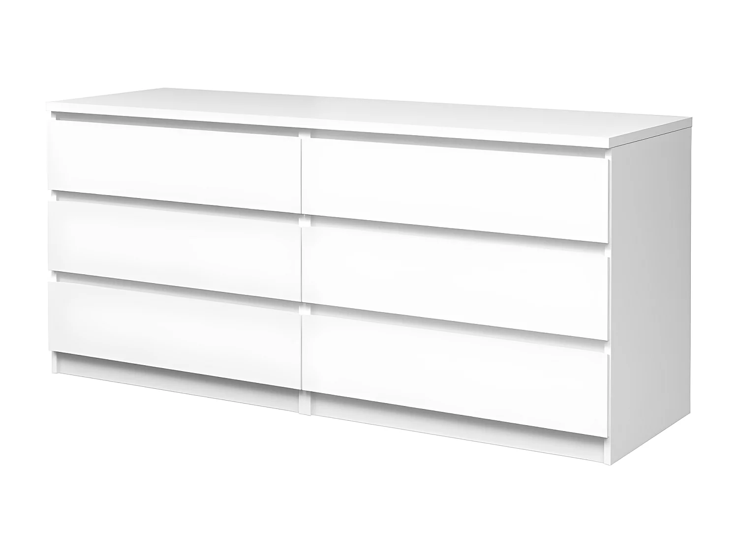 Nada ladekast 6 lades wit hoogglans.