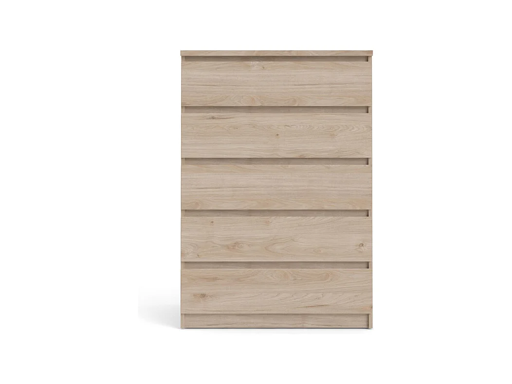Cassettiera Nada a 5 cassetti, decoro Hickory.